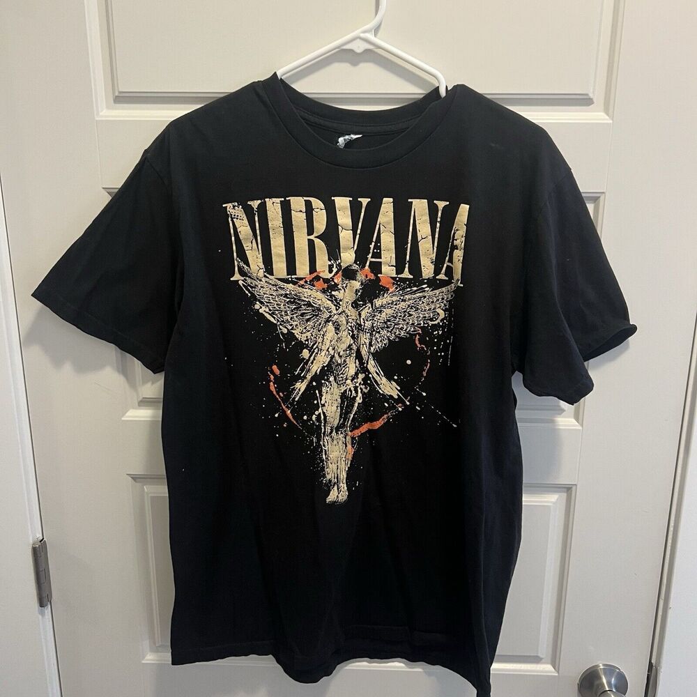 Nirvana In Utero Splatter Shirt Size L‎ TeeStyled